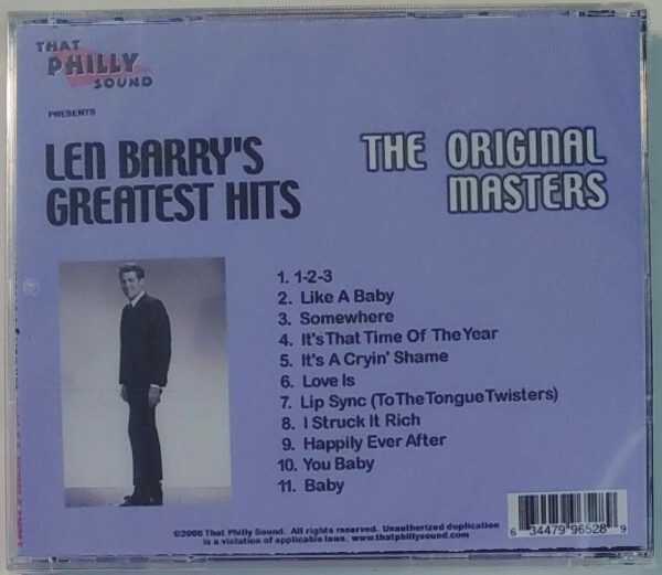 PHILLY SOUND - LEN BARRY'S GREATEST HITS   CD     BRAND NEW - Image 3