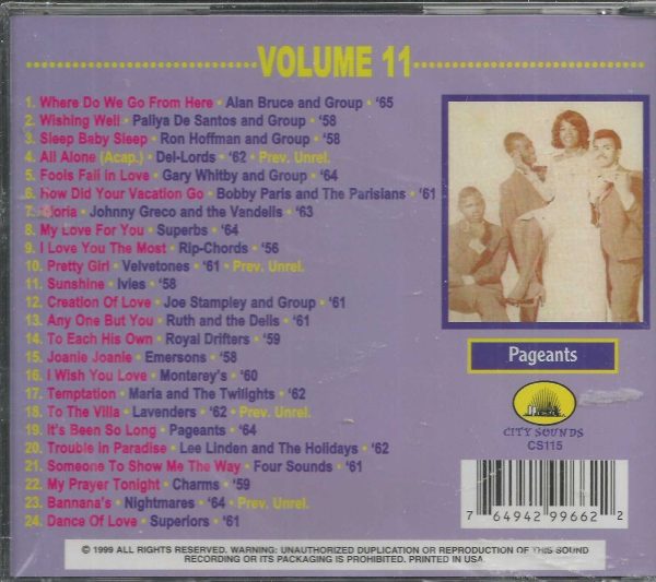 RARE AND UNRELEASED  - Vol. 11 - Group Harmony Gems -  BRAND NEW -  CD - Image 3