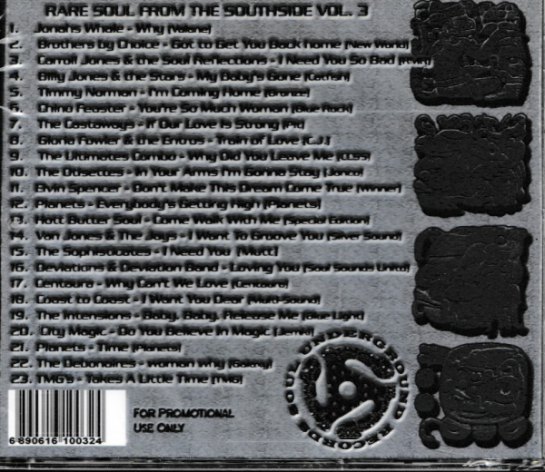 RARE SOUL FROM THE SOUTH SIDE VOL 3 CD - BRAND NEW - Image 3