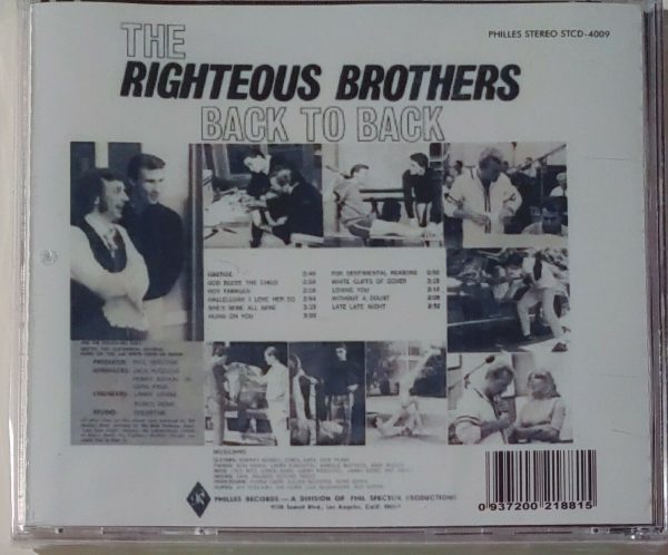 RIGHTEOUS BROTHERS - BACK TO BACK   CD     BRAND NEW - Image 3