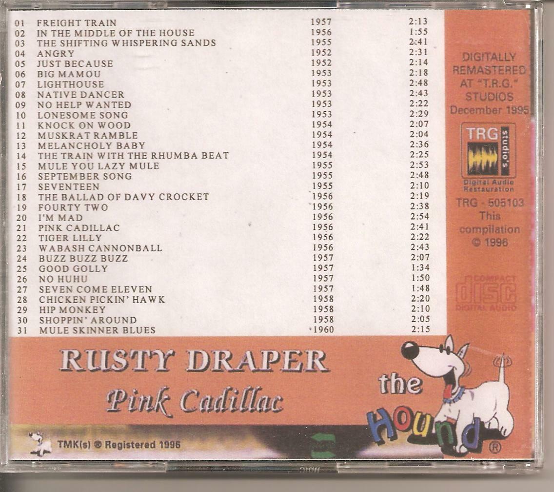 RUSTY DRAPER - CD - Pink Cadillac - BRAND NEW - Image 3
