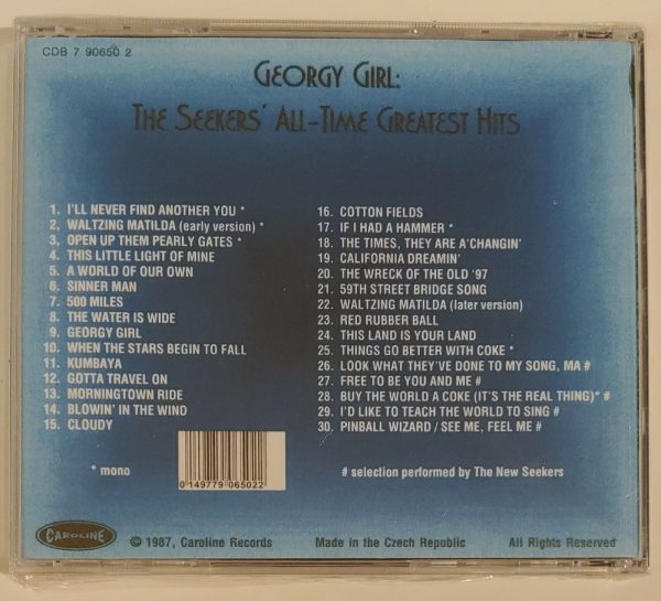 SEEKERS - GEORGY GIRL  CD     BRAND NEW - Image 3