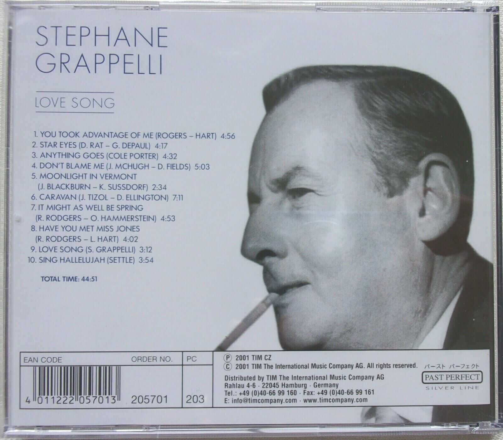 STEPHANE GRAPELLI - CD - Love Song - BRAND NEW - Image 3