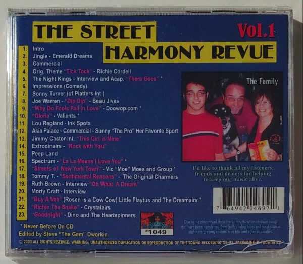 STREET HARMONY REVUE - VOL 2   CD     BRAND NEW - Image 3