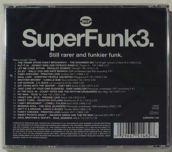 SUPER FUNK - VOL 3   CD     BRAND NEW - Image 3