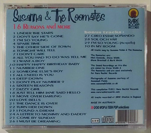 SUSANNA AND THE ROOMMATES - 16 REASONS & MORE   CD     BRAND NEW - Image 3