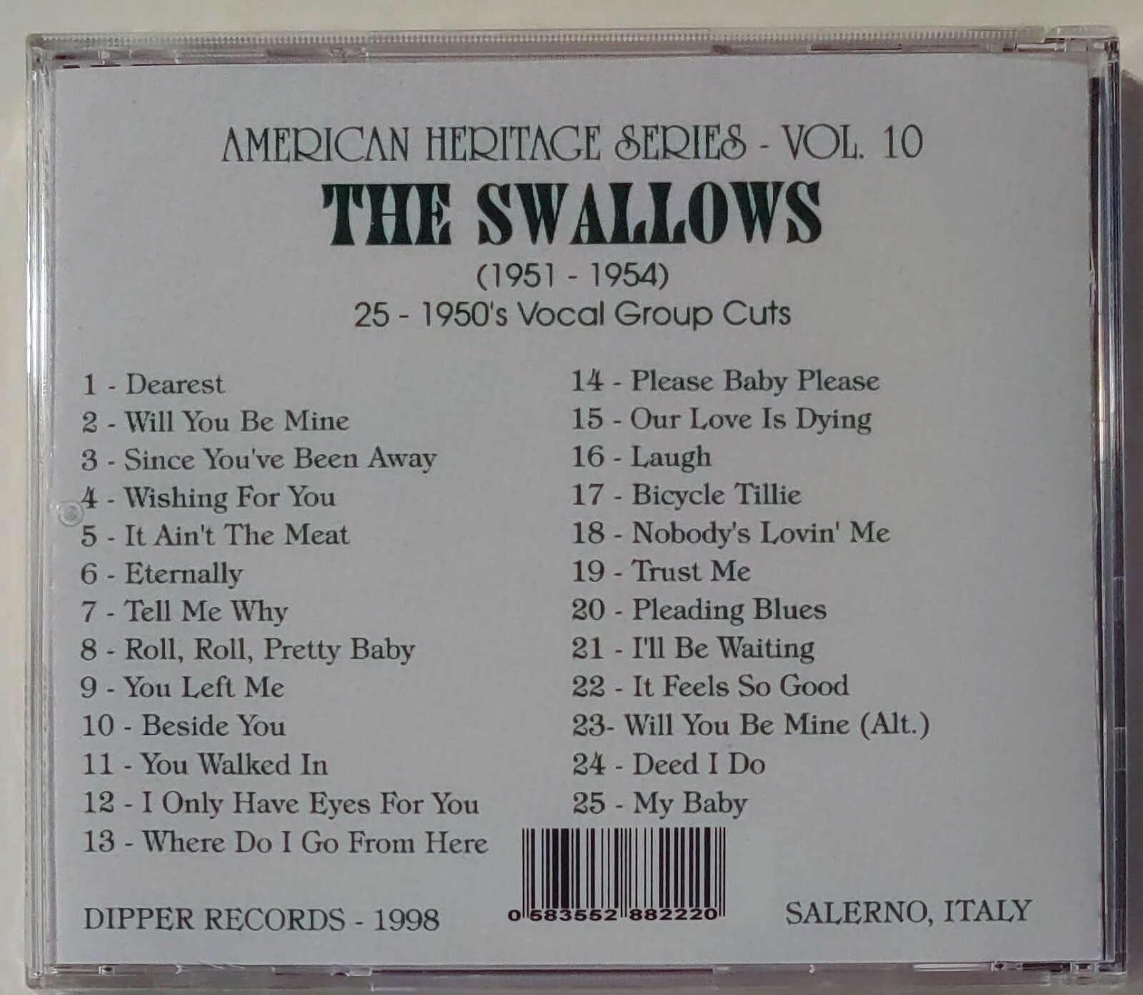 SWALLOWS - 1951-1955 CD LIKE NEW - Image 3