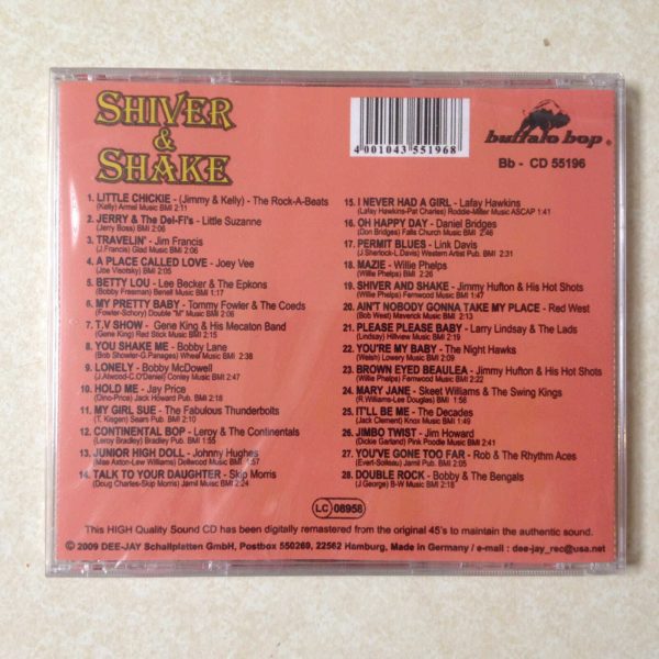 Shiver & Shake - Johnny Hughes Bobby lane Bobby Mcdowell - BRAND NEW CD - Image 3
