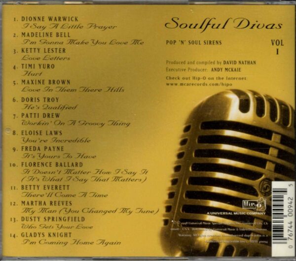 Soulful Divas - Pop 'N Soul Sirens Vol 1 - CD - Brand New - Image 3