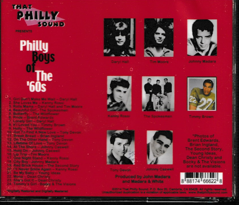 THAT PHILLY SOUND CD - PHILLY BOYS OF THE 60's - BRAND NEW - Image 3