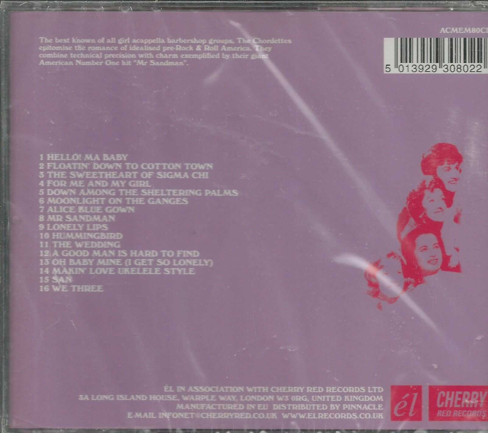 THE CHORDETTES - CD - Close Harmony - BRAND NEW - Image 3