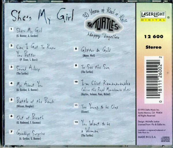 THE TURTLES - SHE'S MY GIRL - CD  - BRAND NEW - Image 3
