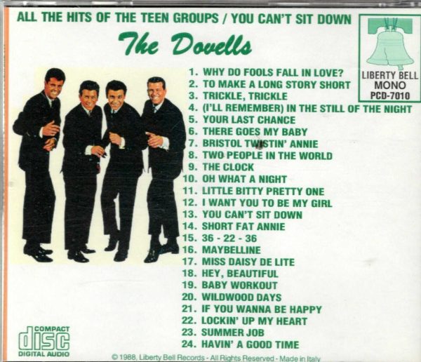 The Dovels - All Hits Of Teen Groups/You Can't Sit Down - CD - Image 3