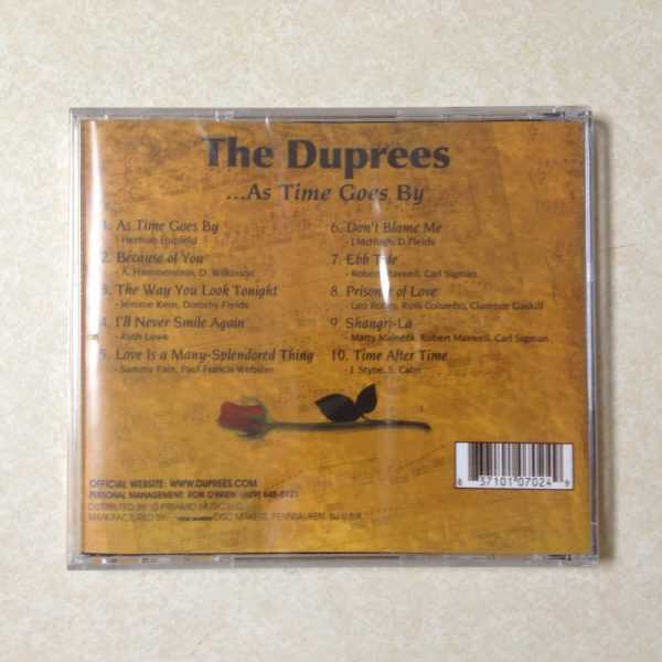 The Duprees CD - As Time Goes By   BRAND NEW - Image 3