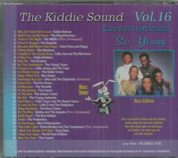 The Kiddie Sound - So Young - Vol 16 - CD - Brand New! - Image 3