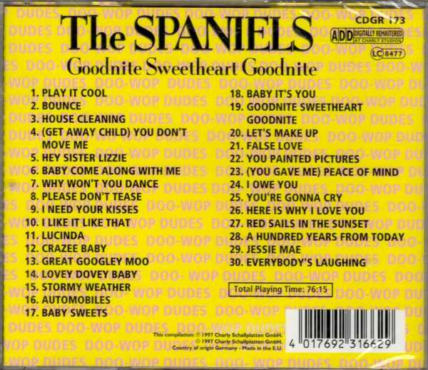 The Spaniels - Goodnite Sweetheart Goodnite - CD - Brand New - Image 3