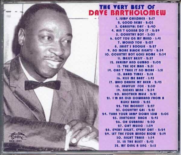 The Very Best Of DAVE BARTHOLOMEW - CD - BRAND NEW - Image 3