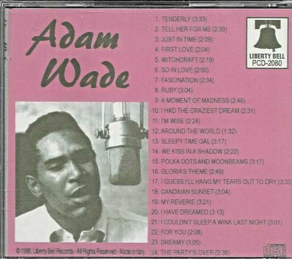 WADE ADAM - CD - And Then Came Adam - Adam And Evening - LIKE NEW - Image 3