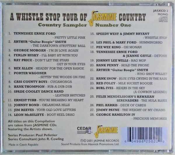 A WHISTLE STOP TOUR OF JASMINE COUNTRY - CD - Country Sampler No. 1 - BRAND NEW - Image 3