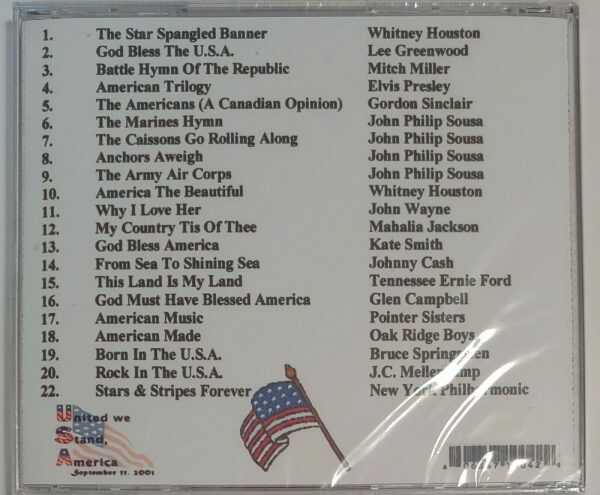 AMERICA - IN OUR HEARTS   CD     BRAND NEW - Image 3