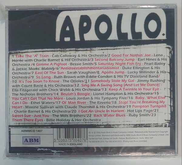 APOLLO THEATRE   CD     BRAND NEW - Image 3