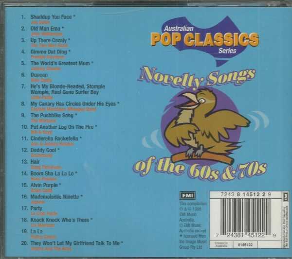 AUSTRALIAN POP CLASSICS CD - NOVELTY SONGS OF 60'S AND 70'S  OUT OF PRINT - Image 3