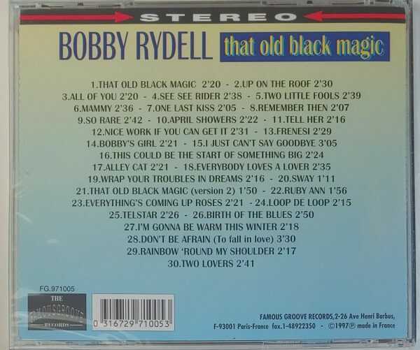 BOBBY RYDELL - THAT OLD BLACK MAGIC   CD     BRAND NEW - Image 3