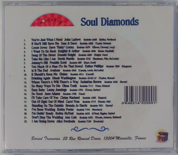 BURIED TREASURE PRES. - ROULETTE SOUL DIAMONDS   CD  BRAND NEW - Image 3