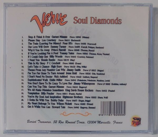 BURIED TREASURE PRES. - VERVE SOUL DIAMONDS   CD   BRAND NEW - Image 3