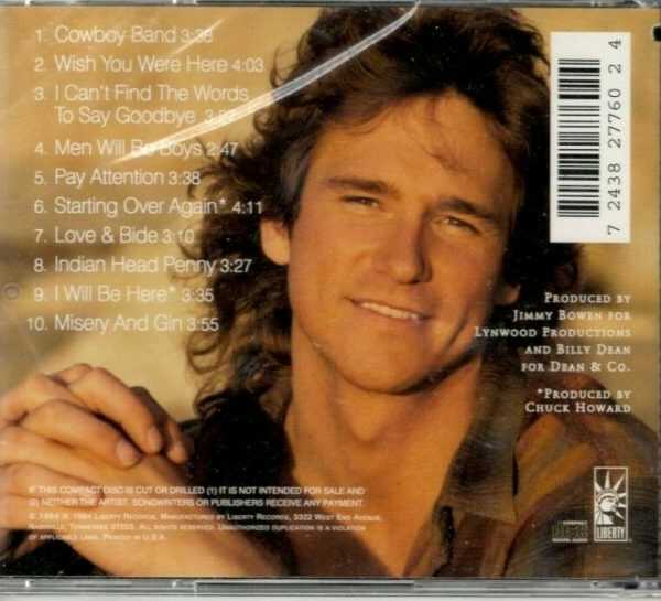 Billy Dean - Men'll Be Boys - CD - Brand New - Image 3