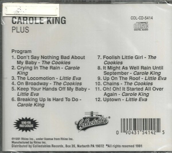 CAROLE KING CD - Plus - BRAND NEW - Image 3