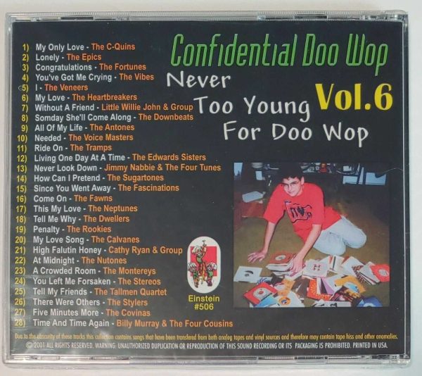 CONFIDENTIAL DOO WOPS - VOL 6   CD   BRAND NEW - Image 3