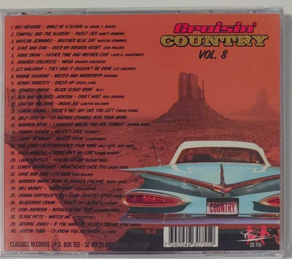 CRUISIN COUNTRY - VOL 8   CD   BRAND NEW - Image 3