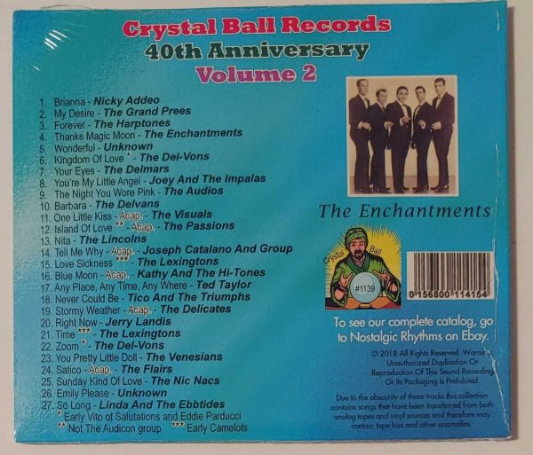 CRYSTAL BALL RECORDS - 40TH ANNIVERSARY  VOL 2   CD   BRAND NEW - Image 3