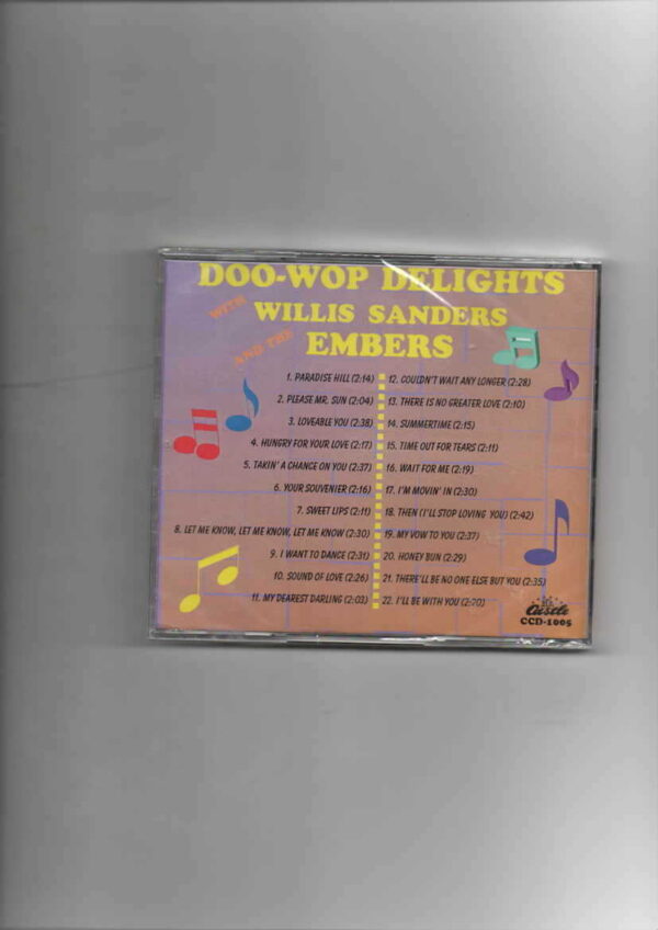 DOO-WOP DELIGHTS - W/WILLIS SANDERS & EMBERS-BRAND NEW CD - Image 3