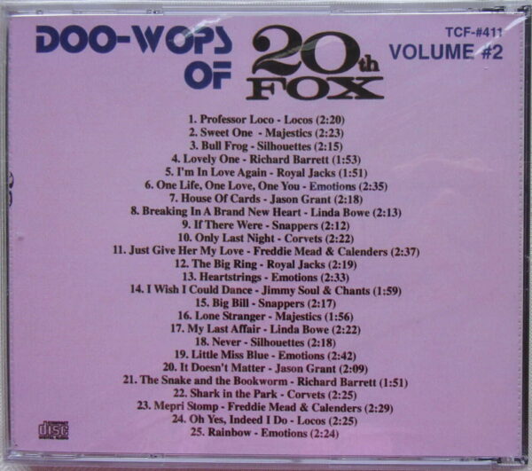 DOO-WOPS OF 20TH FOX - CD - Volume 2 - BRAND NEW - Image 3