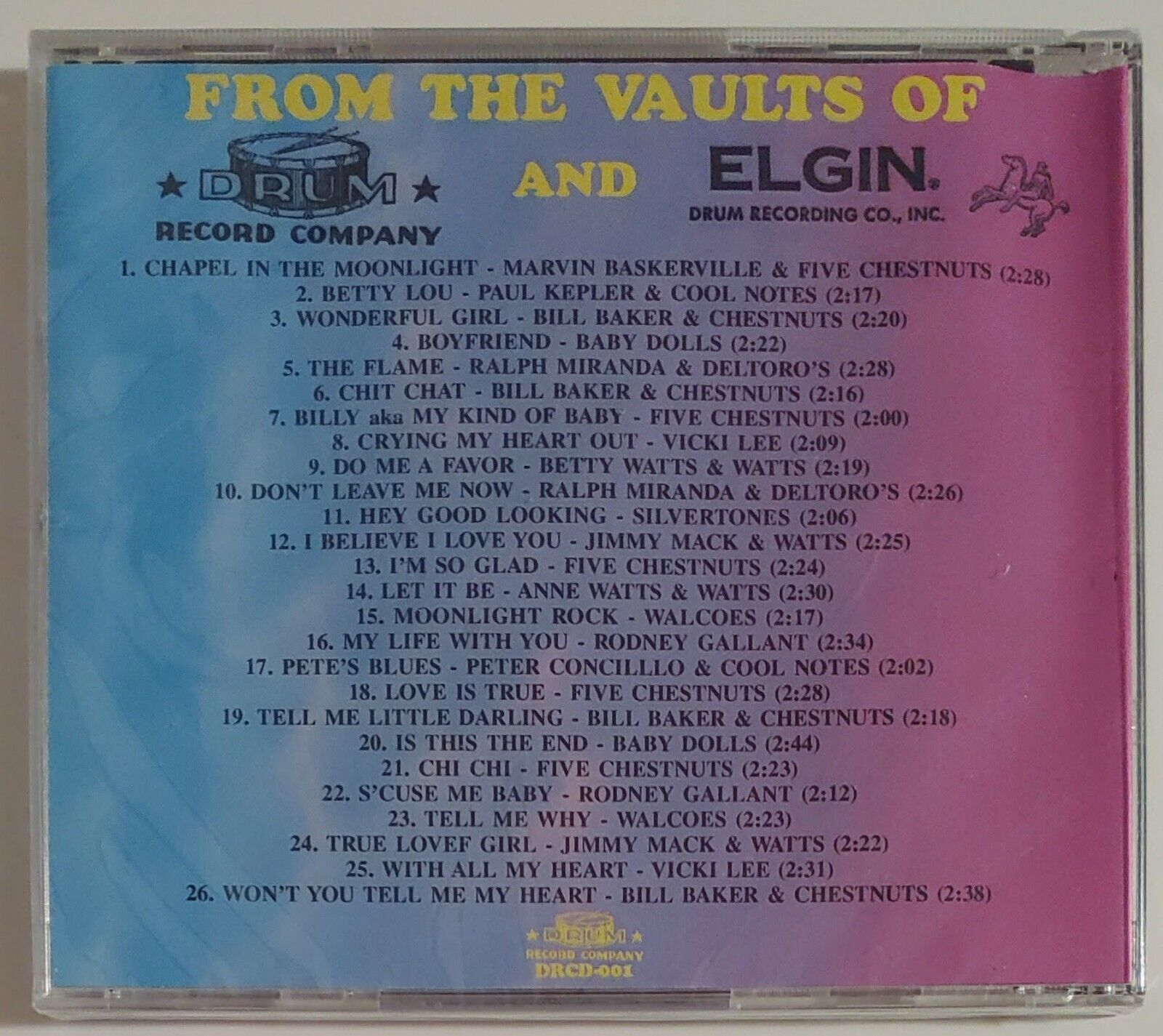 DRUM AND ELGIN - FROM THE VAULTS OF CD BRAND NEW - Image 3
