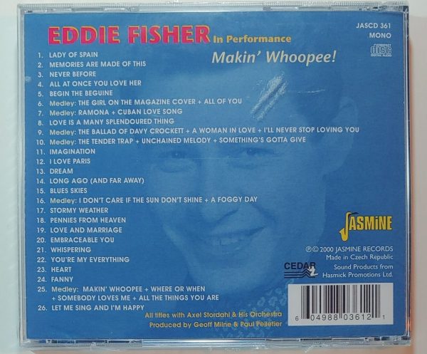 EDDIE FISHER - MAKIN' WHOOPEE  CD BRAND NEW - Image 3