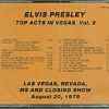 ELVIS PRESLEY - CD - Top Acts In Vegas - Volume 2 - BRAND NEW - Image 3