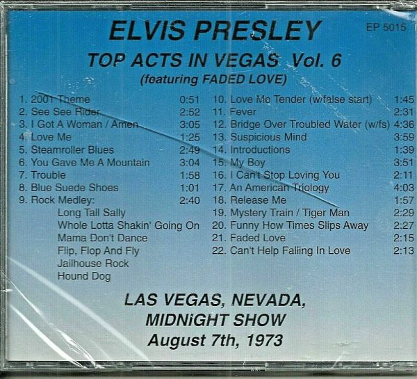 ELVIS PRESLEY - CD - Top Acts In Vegas - Volume 6 - BRAND NEW - Image 3