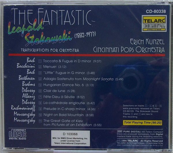 ERICH KUNZEL - CD - Cincinnati Pops/The Fantastic Stokowski - BRAND NEW - Image 3