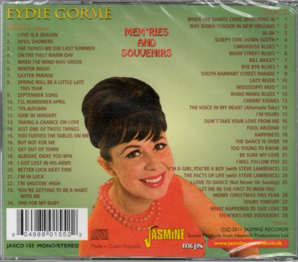 Eydie Gorme - Mem'ries & Souvenirs - CD - Brand New - Image 3