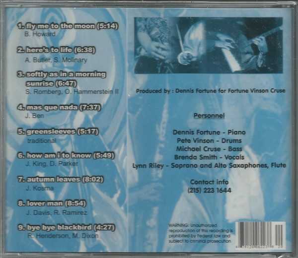 FORTUNE VINSON CRUSE - Live - Featuring Brenda Smith - BRAND NEW -  CD - Image 3