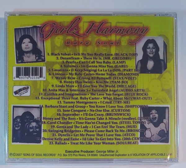 GANGSTER SOUL GIRLZ HARMONY - VOL 1  CD BRAND NEW - Image 3