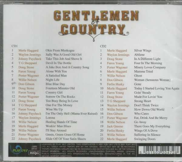 GENTLEMEN OF COUNTRY - 2 CD - BRAND NEW - Image 3