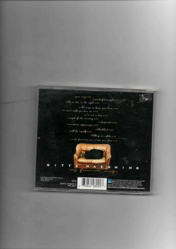 GITTE  HAENNINGS- MY FAVORITE SONGS-CD - Image 3