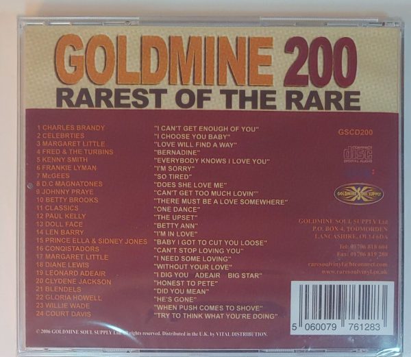 GOLDMINE - 200 RAREST OF THE RARE   CD BRAND NEW - Image 3