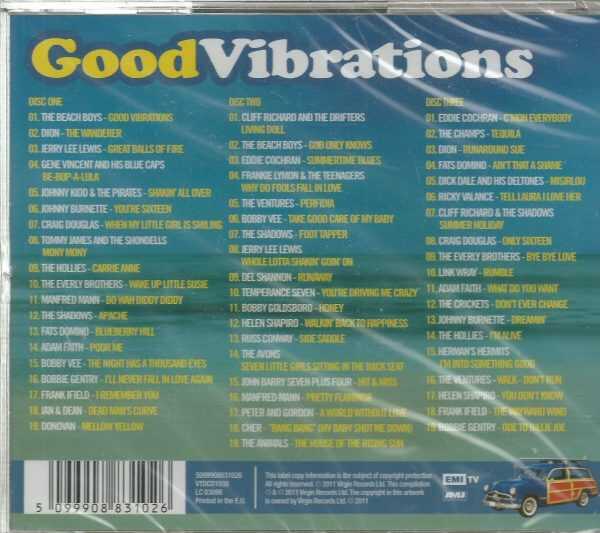 GOOD VIBRATIONS - 3 CDs - 57 Original Nostalgic Classics - BRAND NEW - Image 3