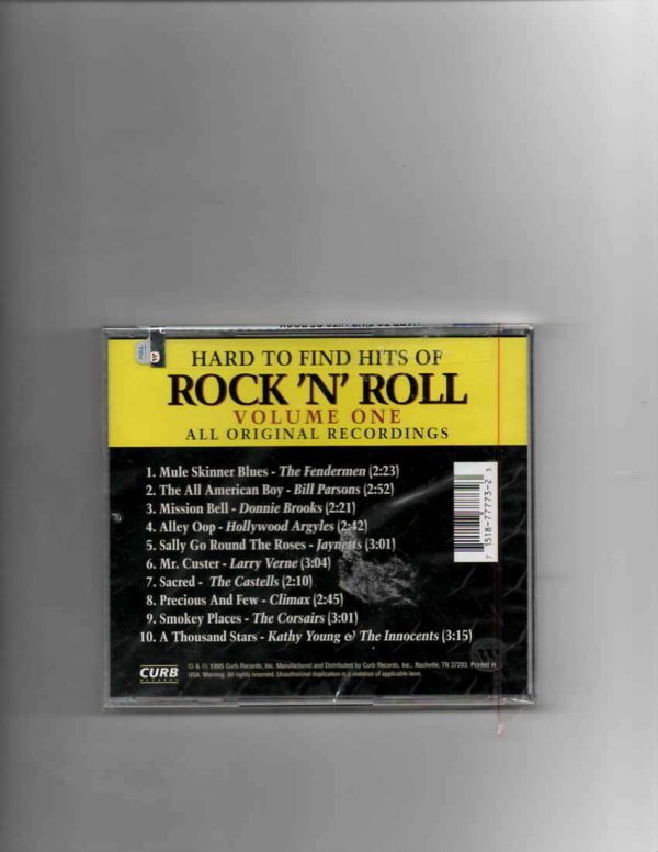 HARD TO FIND HITS OF ROCK N ROLL VOL 1-BRAND NEW CD - Image 3