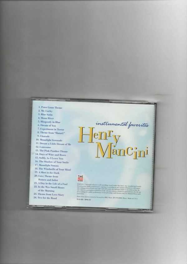 INSTRUMENTAL FAVORITES - HENRY MANCINI-CD - Image 3